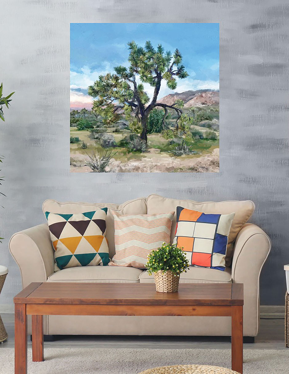 Cuadro decorativo Árbol de Joshua técnica mixta Árboles 2