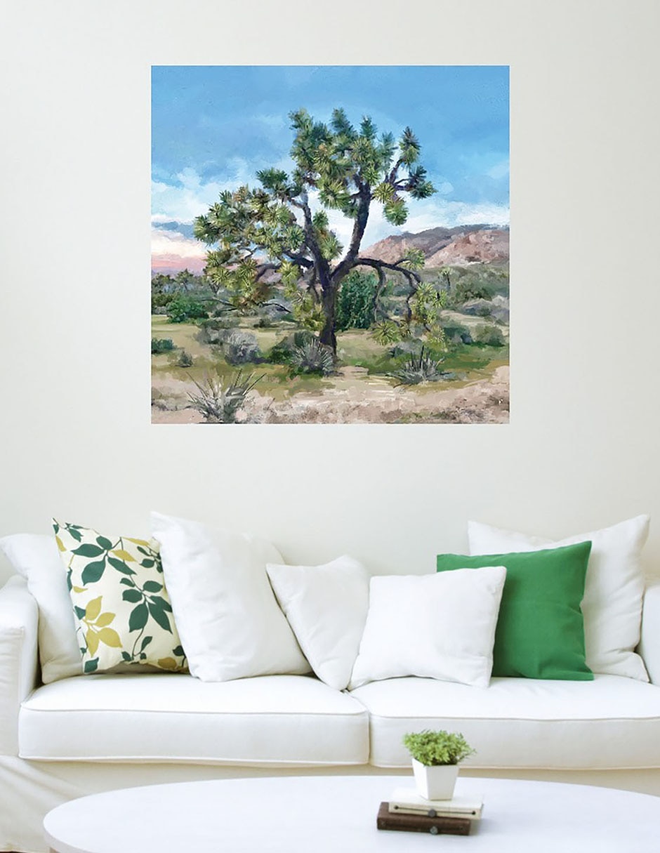 Cuadro decorativo Árbol de Joshua técnica mixta Árboles 3