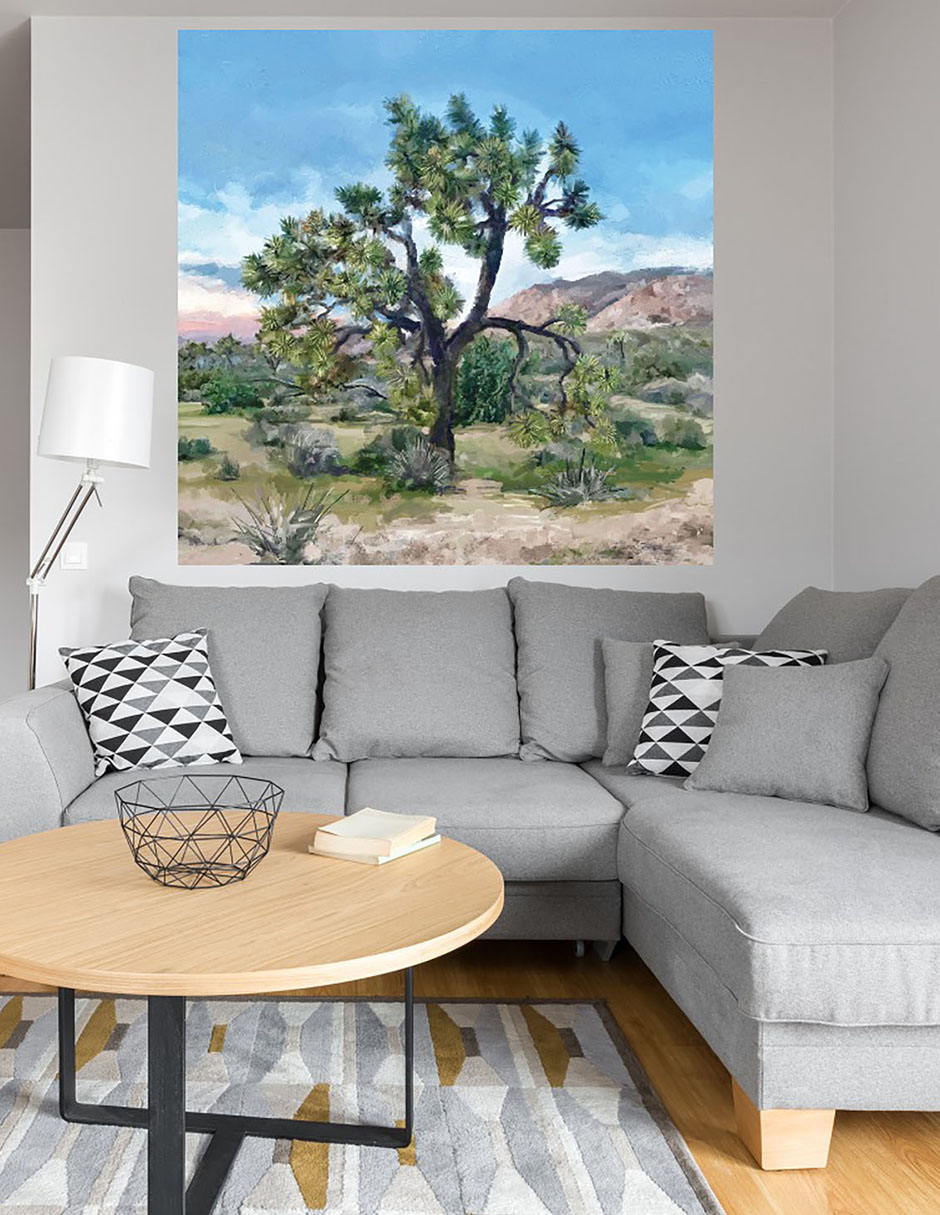 Cuadro decorativo Árbol de Joshua técnica mixta Árboles 4