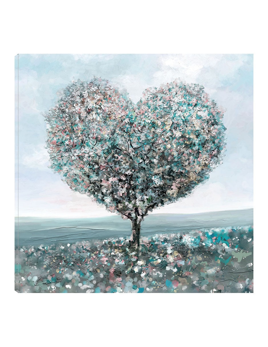 Cuadro decorativo Árbol de amor técnica mixta Árboles