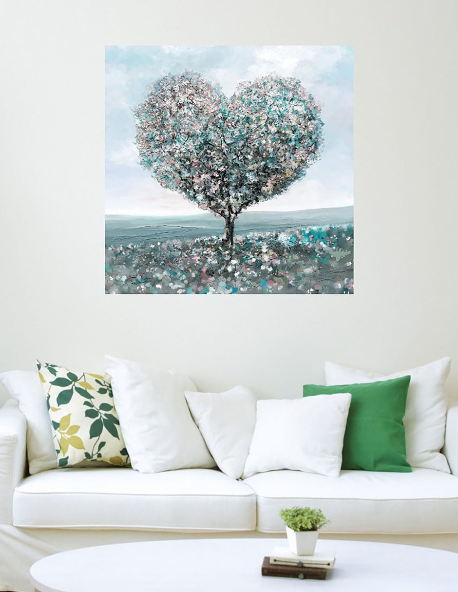 Cuadro decorativo Árbol de amor técnica mixta Árboles 4