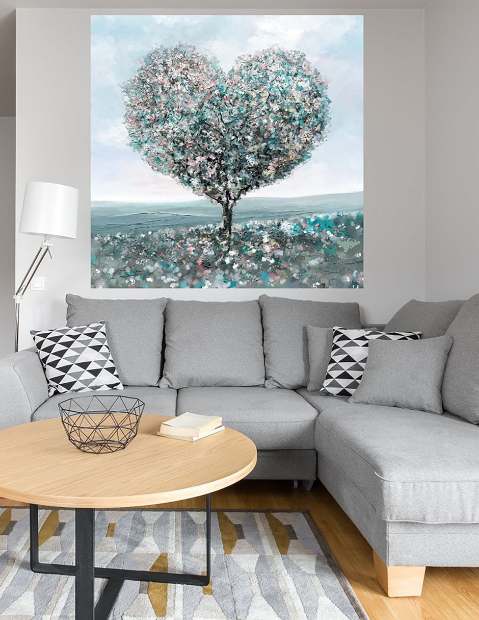 Cuadro decorativo Árbol de amor técnica mixta Árboles 5
