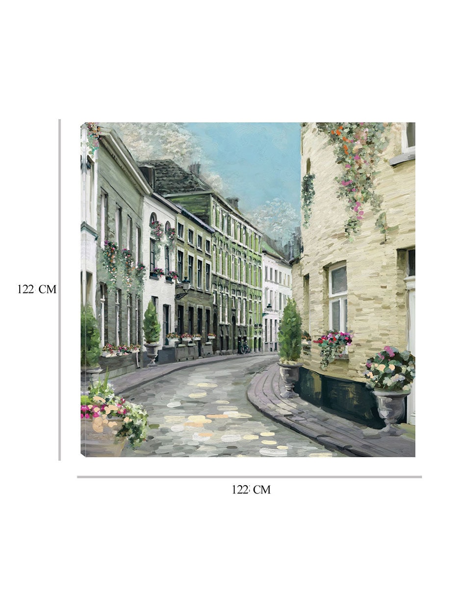 Cuadro decorativo Calle en Villa I técnica mixta Lugares 2