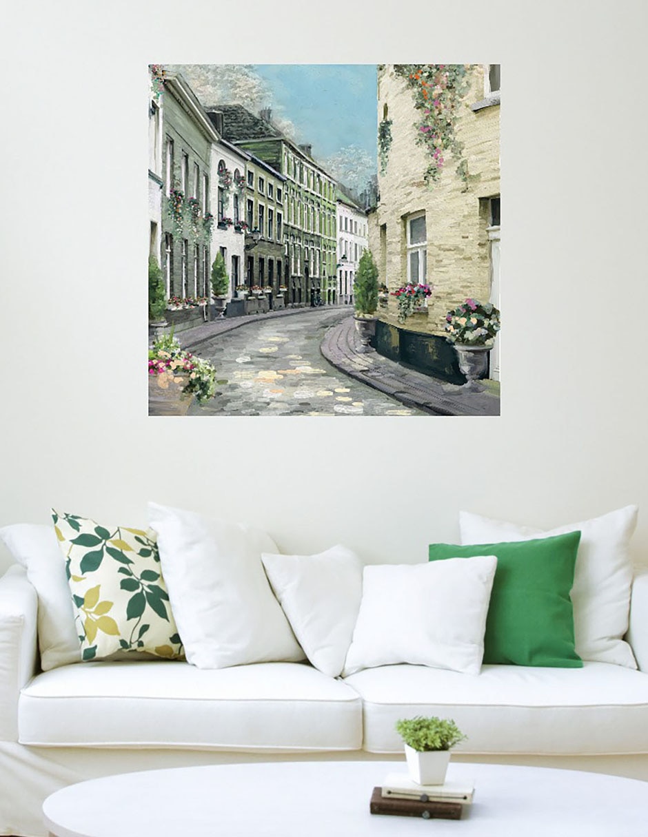 Cuadro decorativo Calle en Villa I técnica mixta Lugares 3