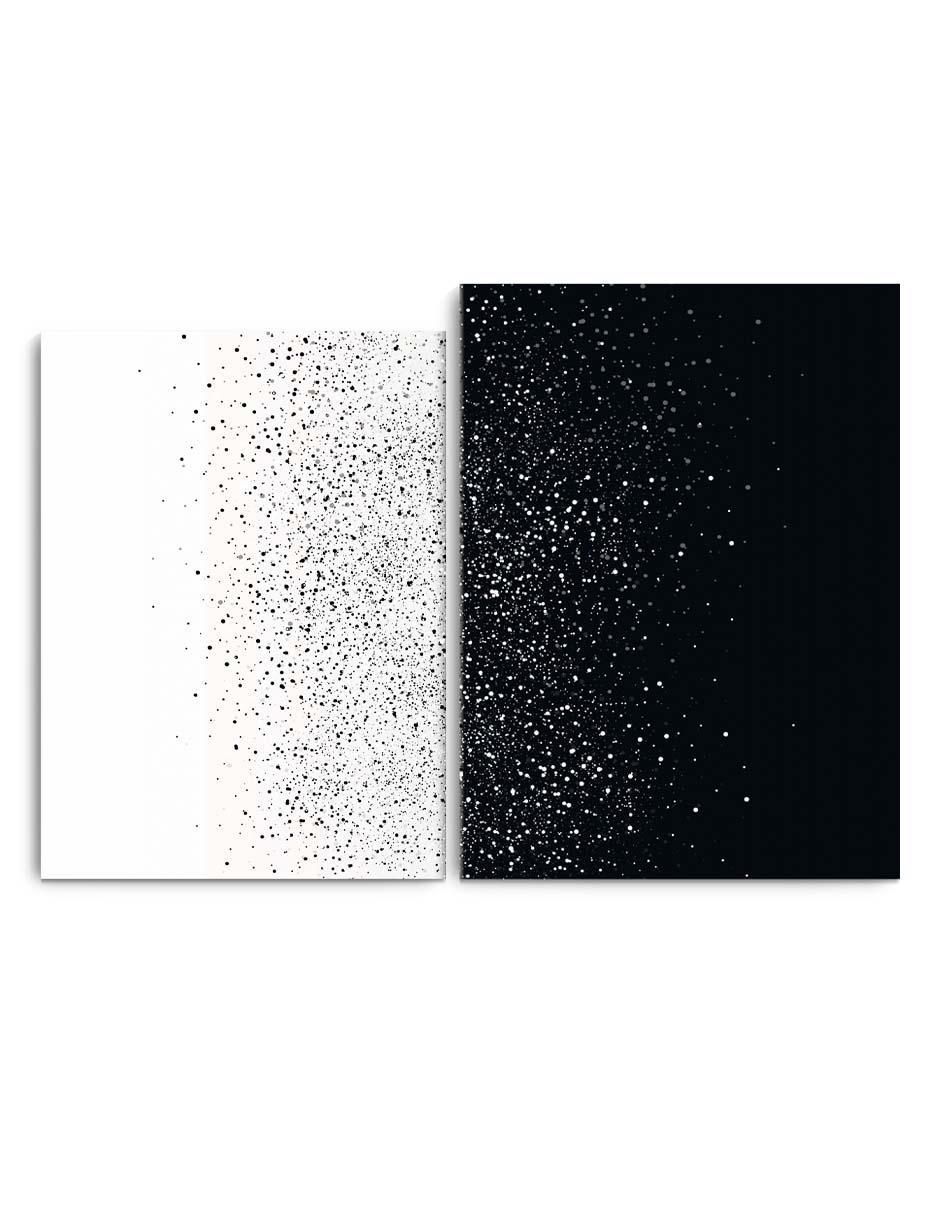 Cuadro decorativo set de universo de estrellas con barniz a registro Cuadro decorativo set de universo de estrellas con barniz a registro