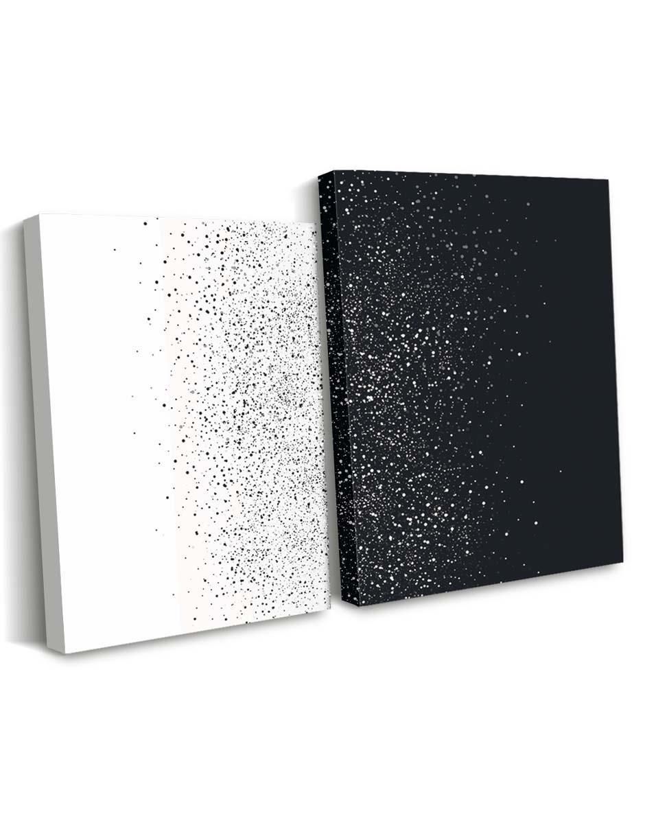 Cuadro decorativo set de universo de estrellas con barniz a registro 2