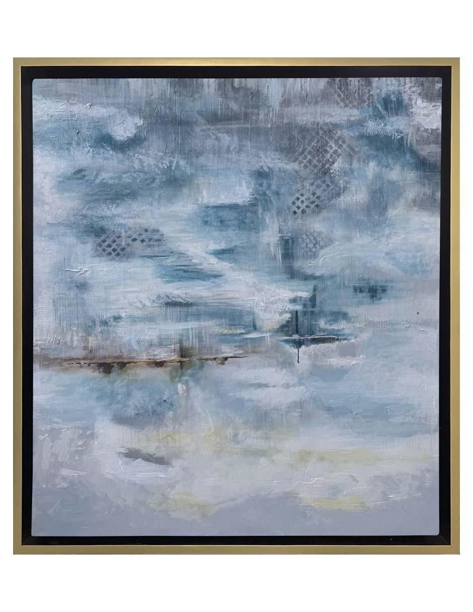 Pintura Horizonte azul técnica acrílico