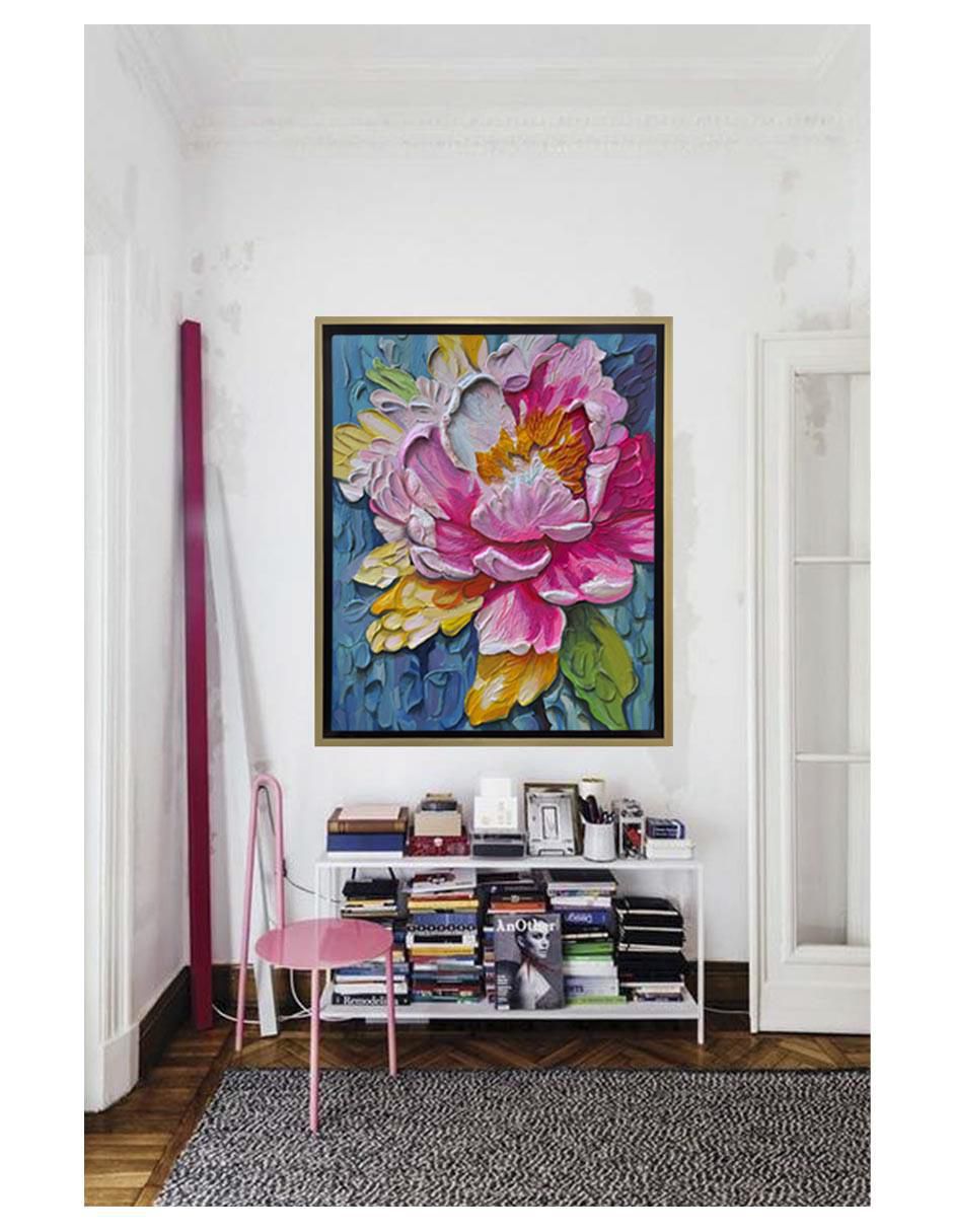 Pintura Flowers técnica mixta 5
