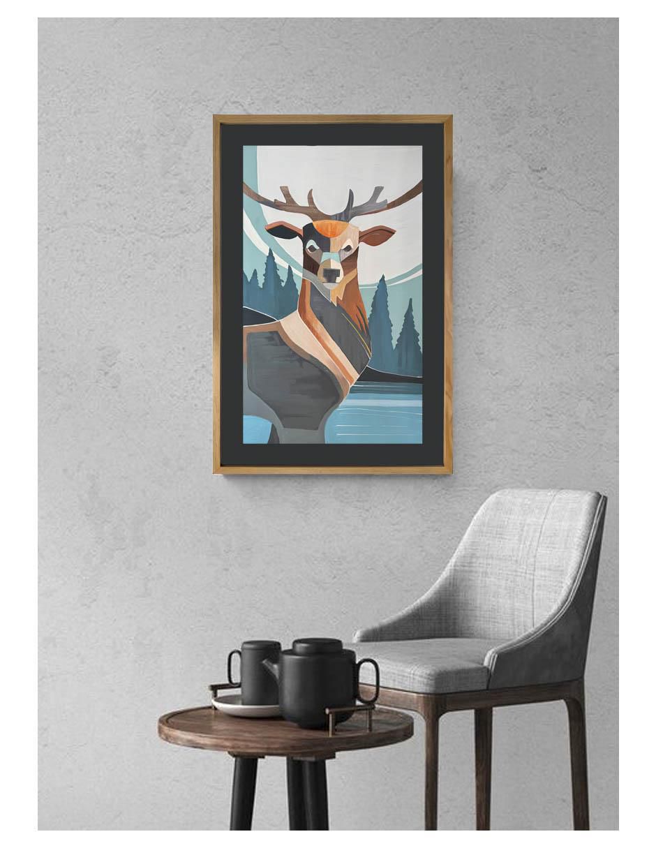 Pintura Venado técnica acrílico AnimalArt 3