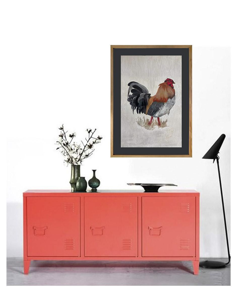 Pintura El Gallo técnica acrílico Animalart 4