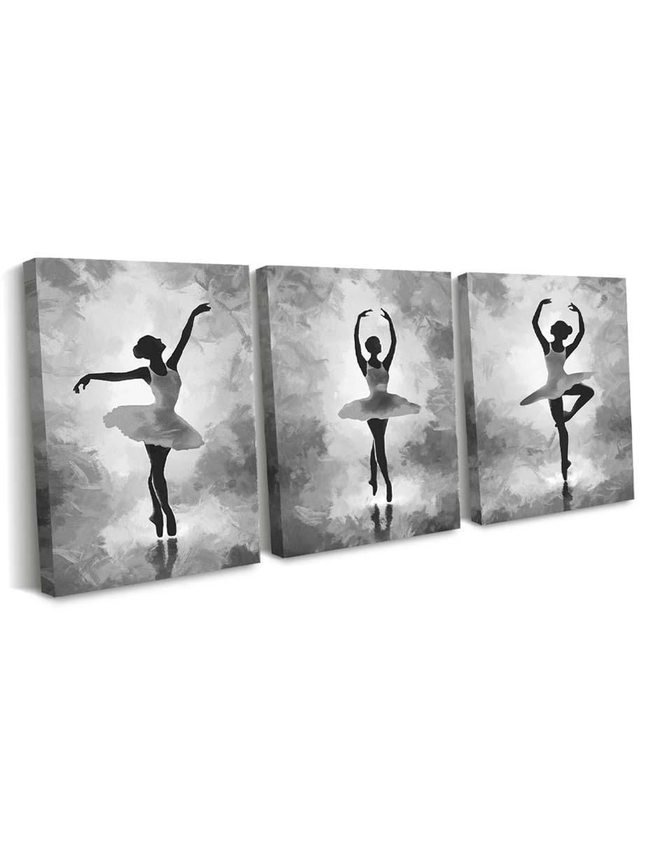 Cuadro decorativo set de bailarina contemporánea con barniz a registro 2