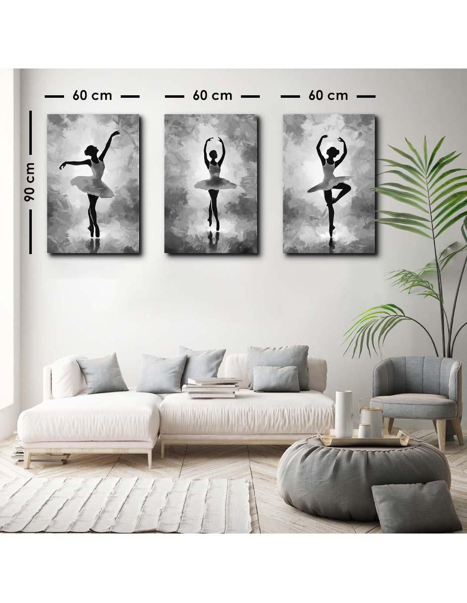 Cuadro decorativo set de bailarina contemporánea con barniz a registro 5
