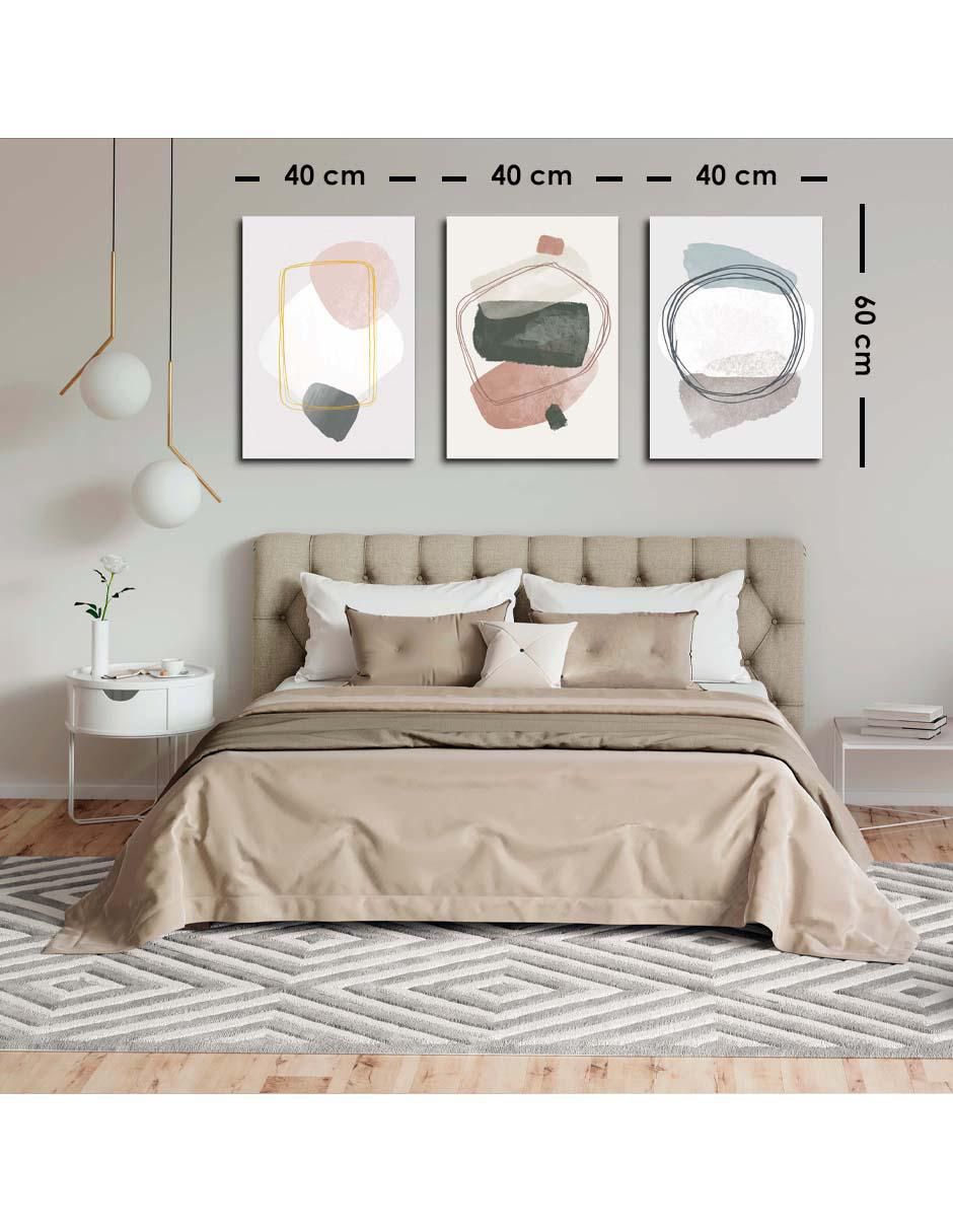 Cuadro decorativo set de diseño abstracto con barniz a registro 5
