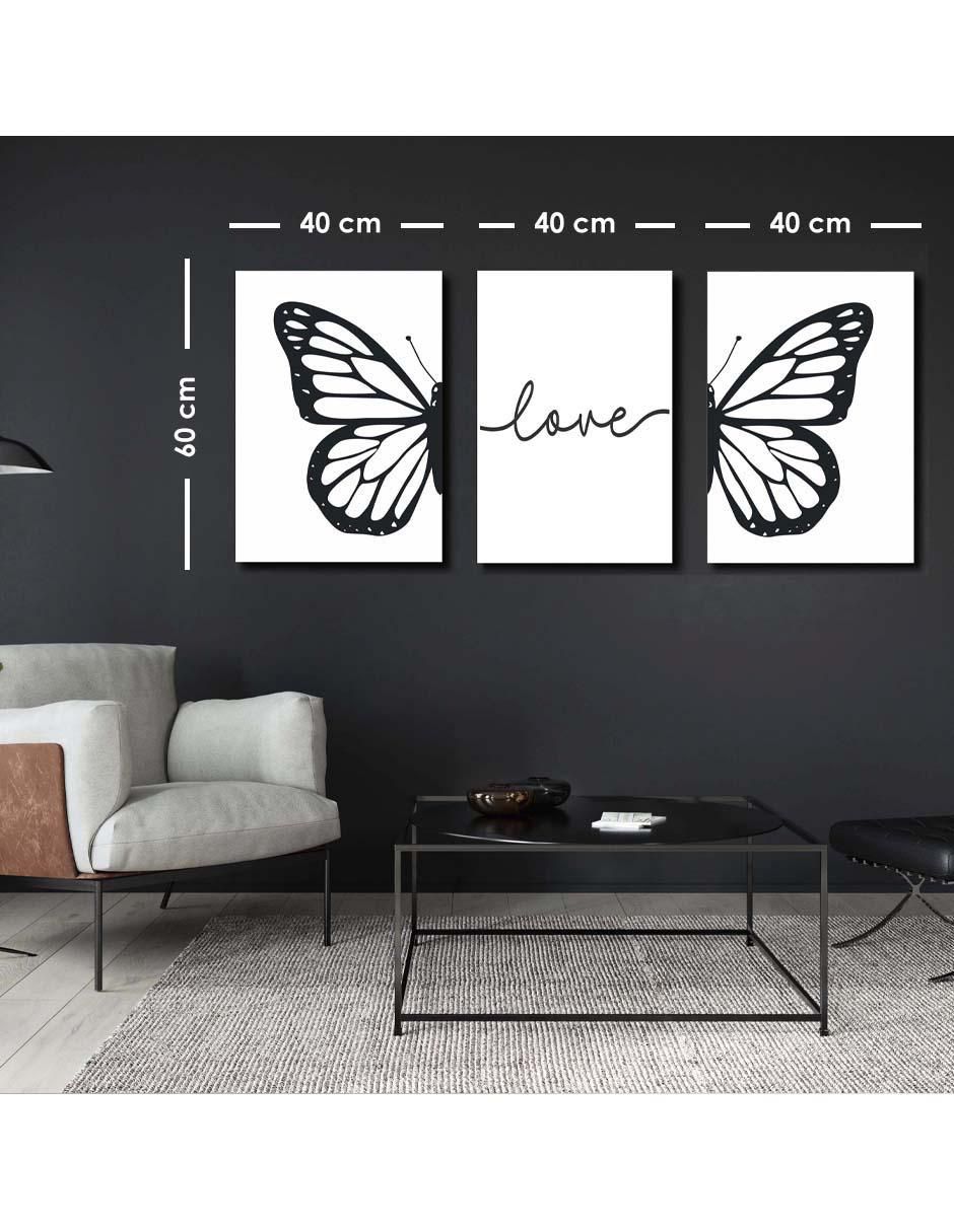 Cuadro decorativo set de frase buena vibra con barniz a registro 5