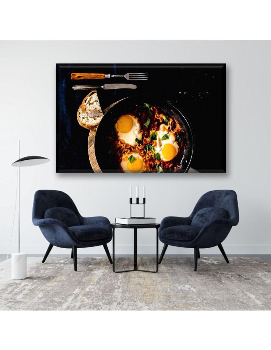 Cuadro decorativo Sartén con huevos estrellados 3