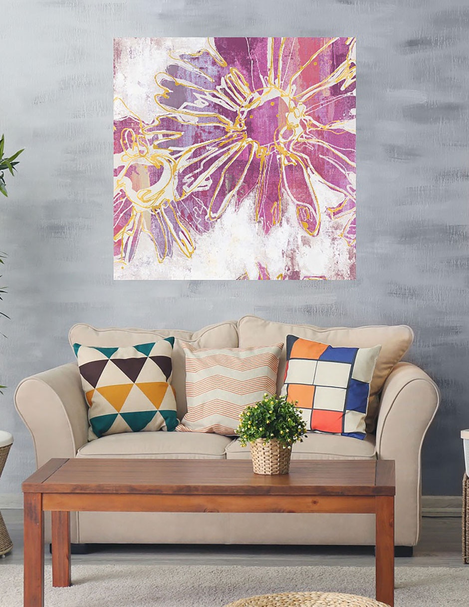 Cuadro decorativo Patada floral I técnica mixta Floración 5