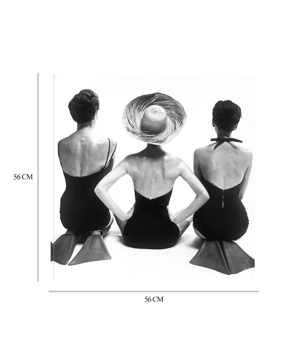 Cuadro decorativo Modelos de trajes de baño de 1950 técnica mixta Gente 3