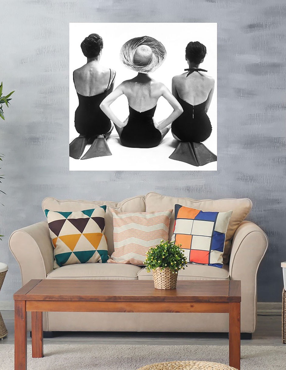 Cuadro decorativo Modelos de trajes de baño de 1950 técnica mixta Gente 4
