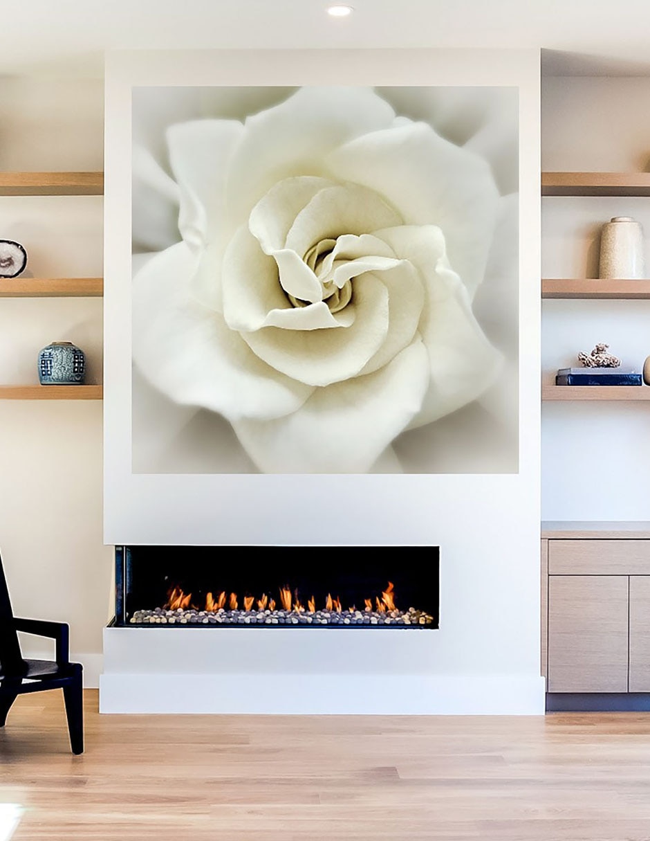 Cuadro decorativo Gardenia desteñida técnica mixta Floración 7