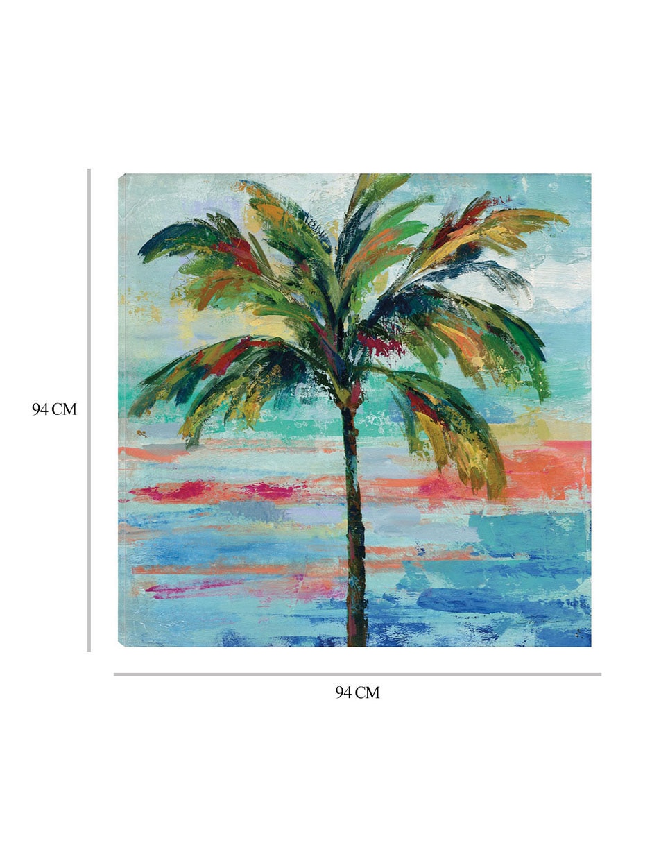 Cuadro decorativo Palma californiana II técnica mixta Trópico 2