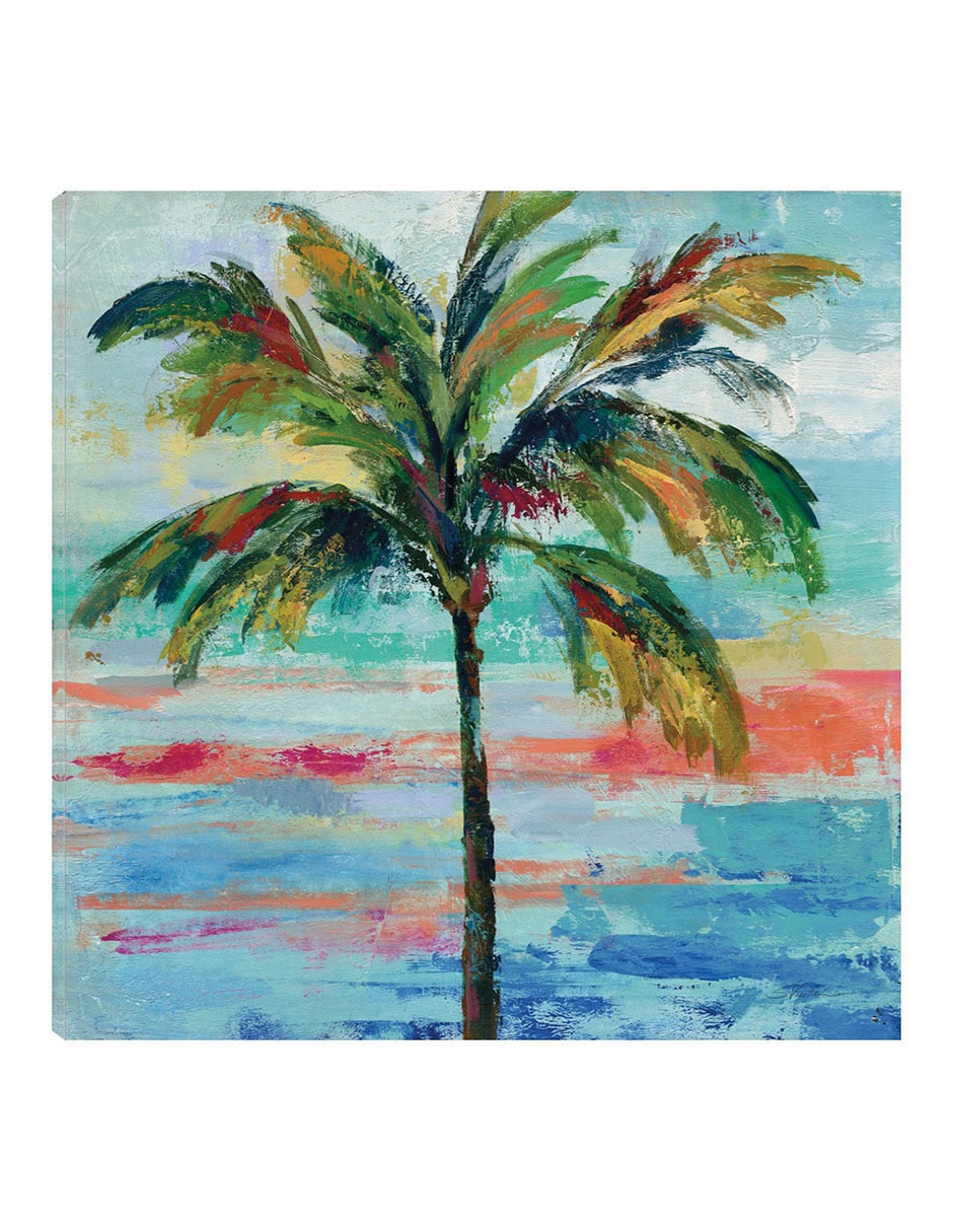 Cuadro decorativo Palma californiana II técnica mixta Trópico
