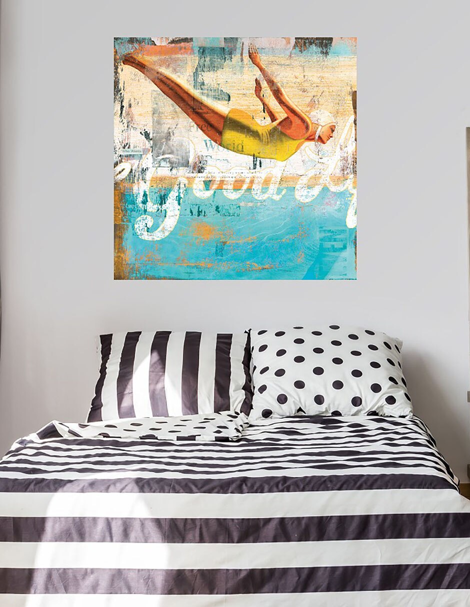 Cuadro decorativo La buena vida técnica mixta Publicidad 4