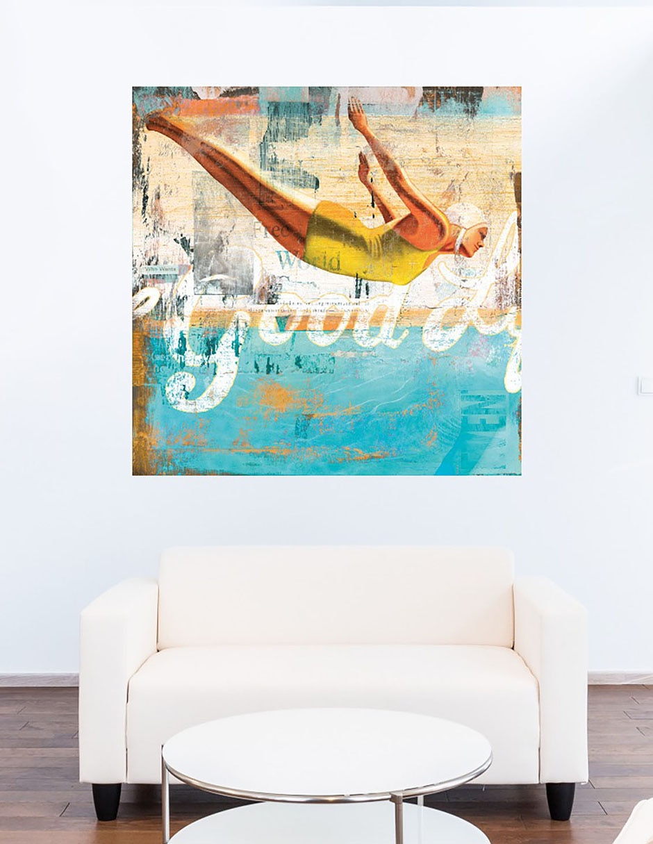 Cuadro decorativo La buena vida técnica mixta Publicidad 7