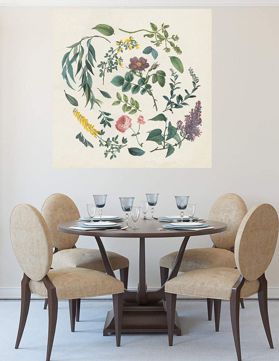 Cuadro decorativo Jardín victoriano I técnica mixta Floración 6