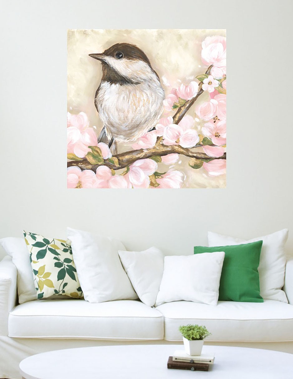 Cuadro decorativo Pájaro dulce técnica mixta Aves Silvestres 5