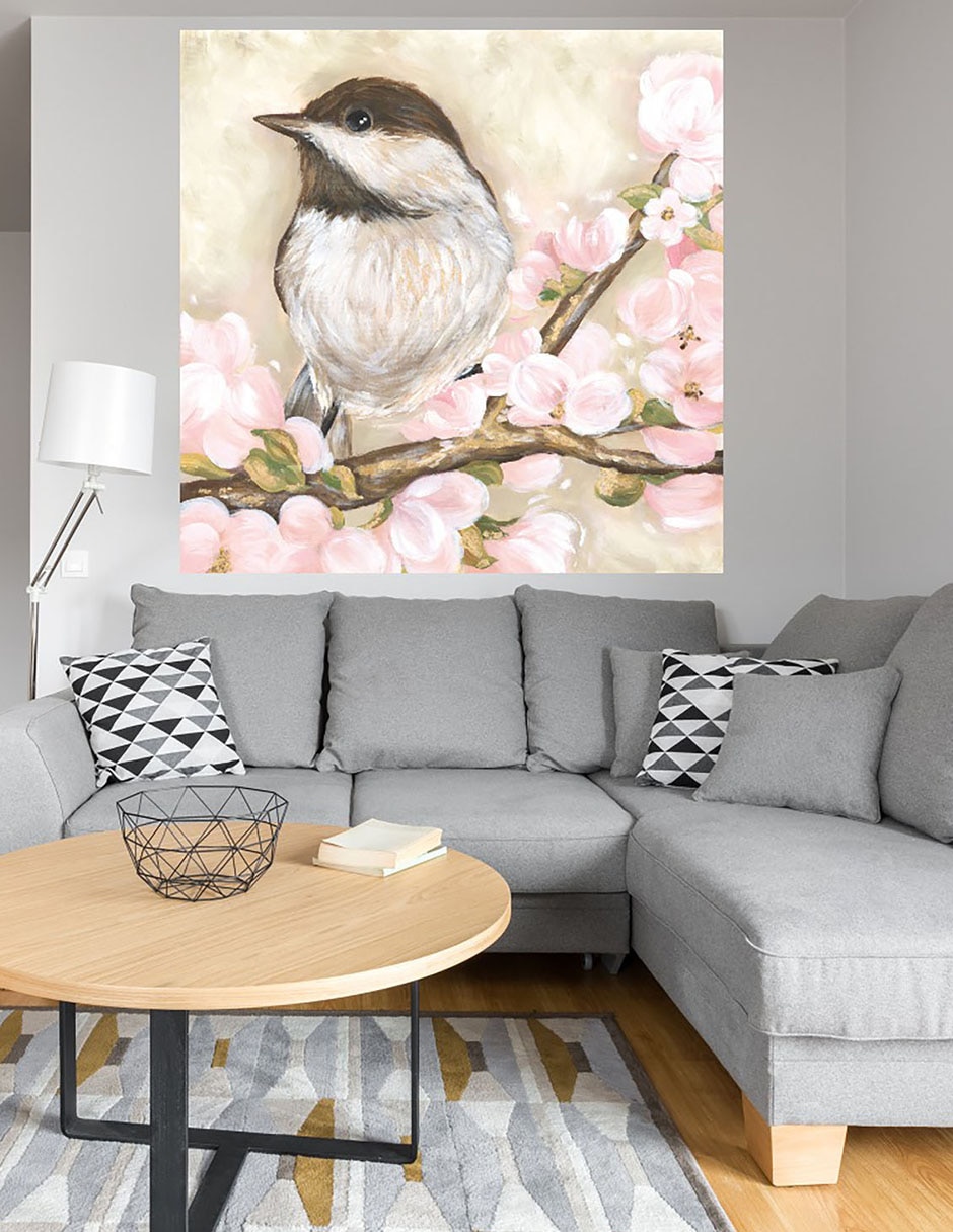 Cuadro decorativo Pájaro dulce técnica mixta Aves Silvestres 6