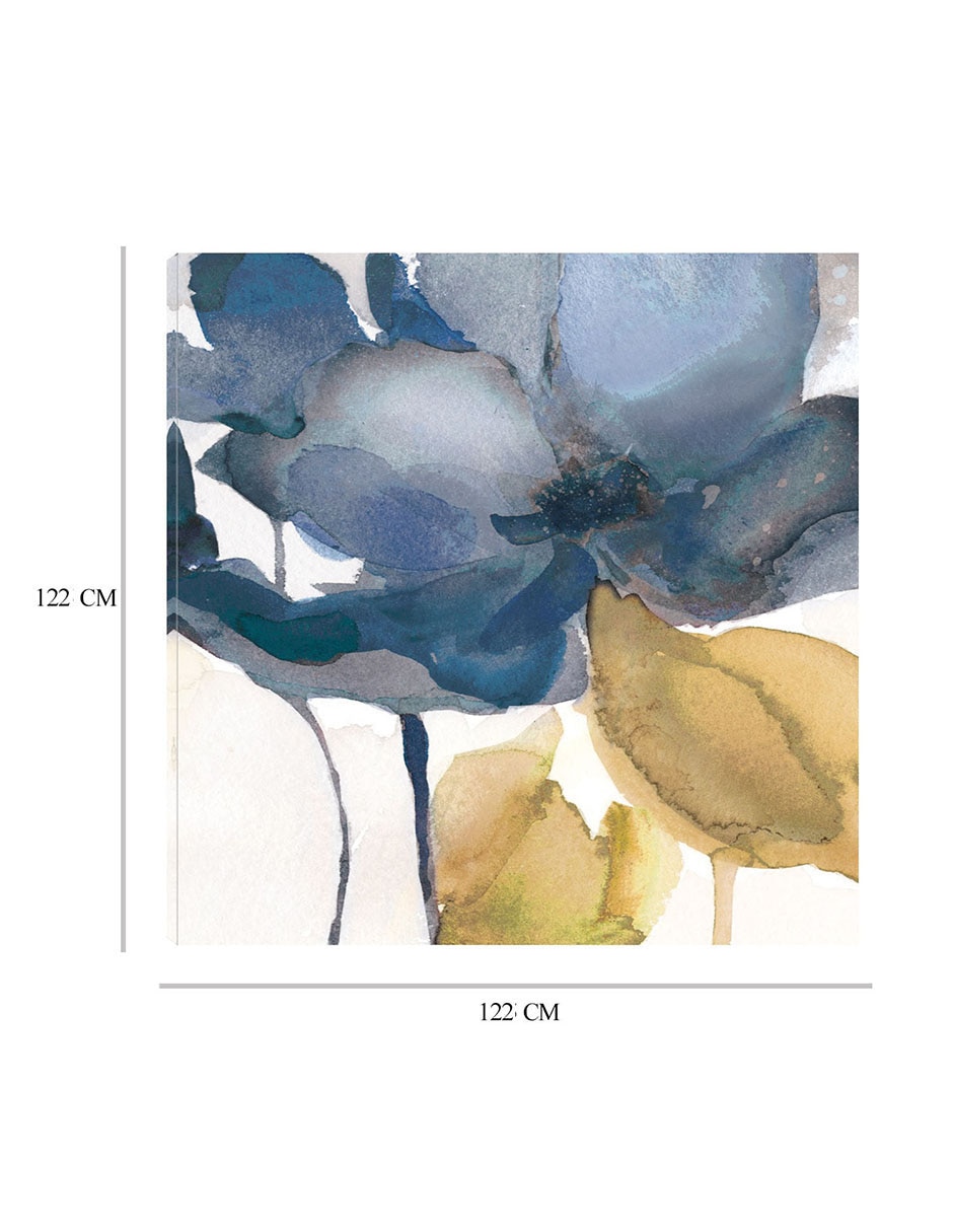 Cuadro decorativo Nota azul II técnica mixta Floración 2