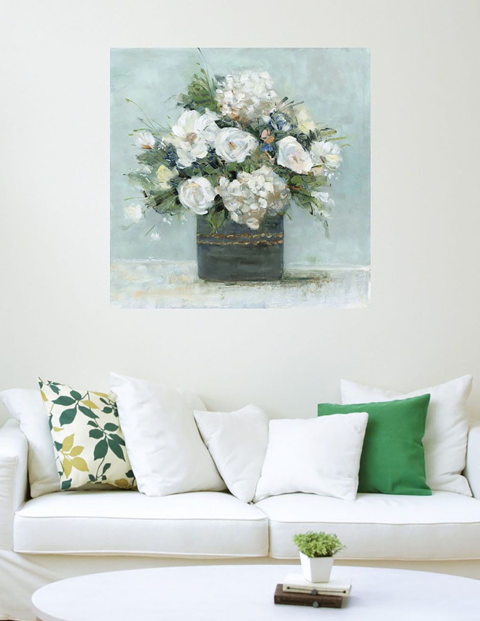 Cuadro decorativo Mi amore técnica mixta Macetas 5