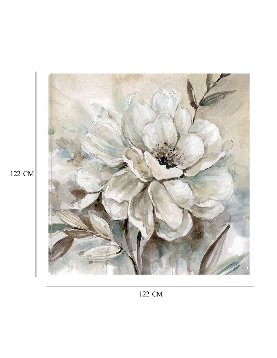 Cuadro decorativo Florecer neutral I técnica mixta Floración 2