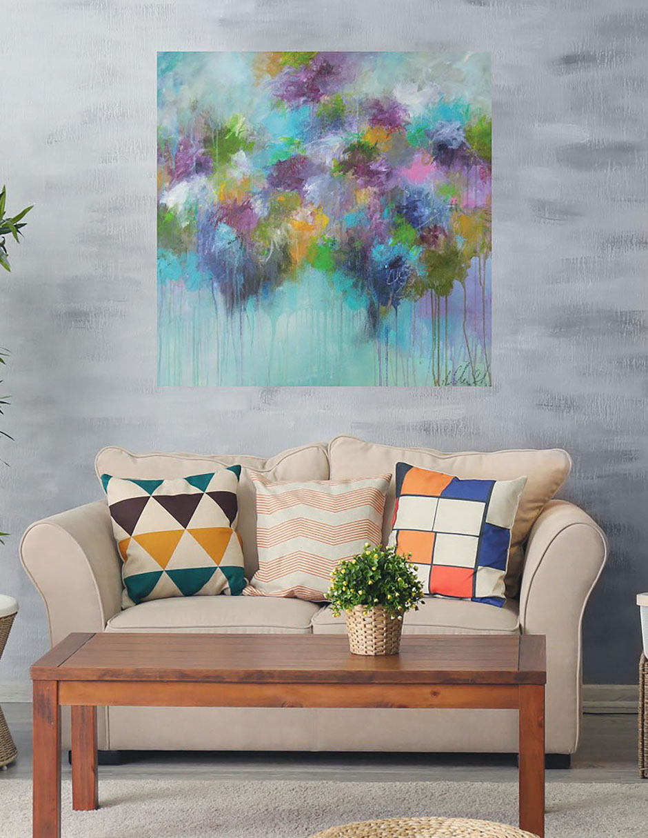Cuadro decorativo No te detengas técnica mixta Colores 5