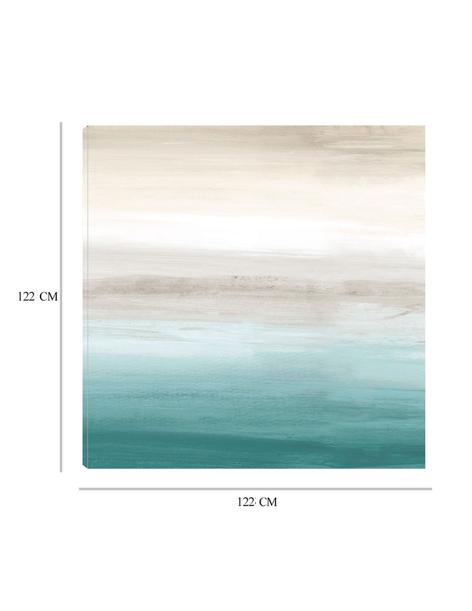 Cuadro decorativo Paisaje turquesa III técnica mixta Playas 2