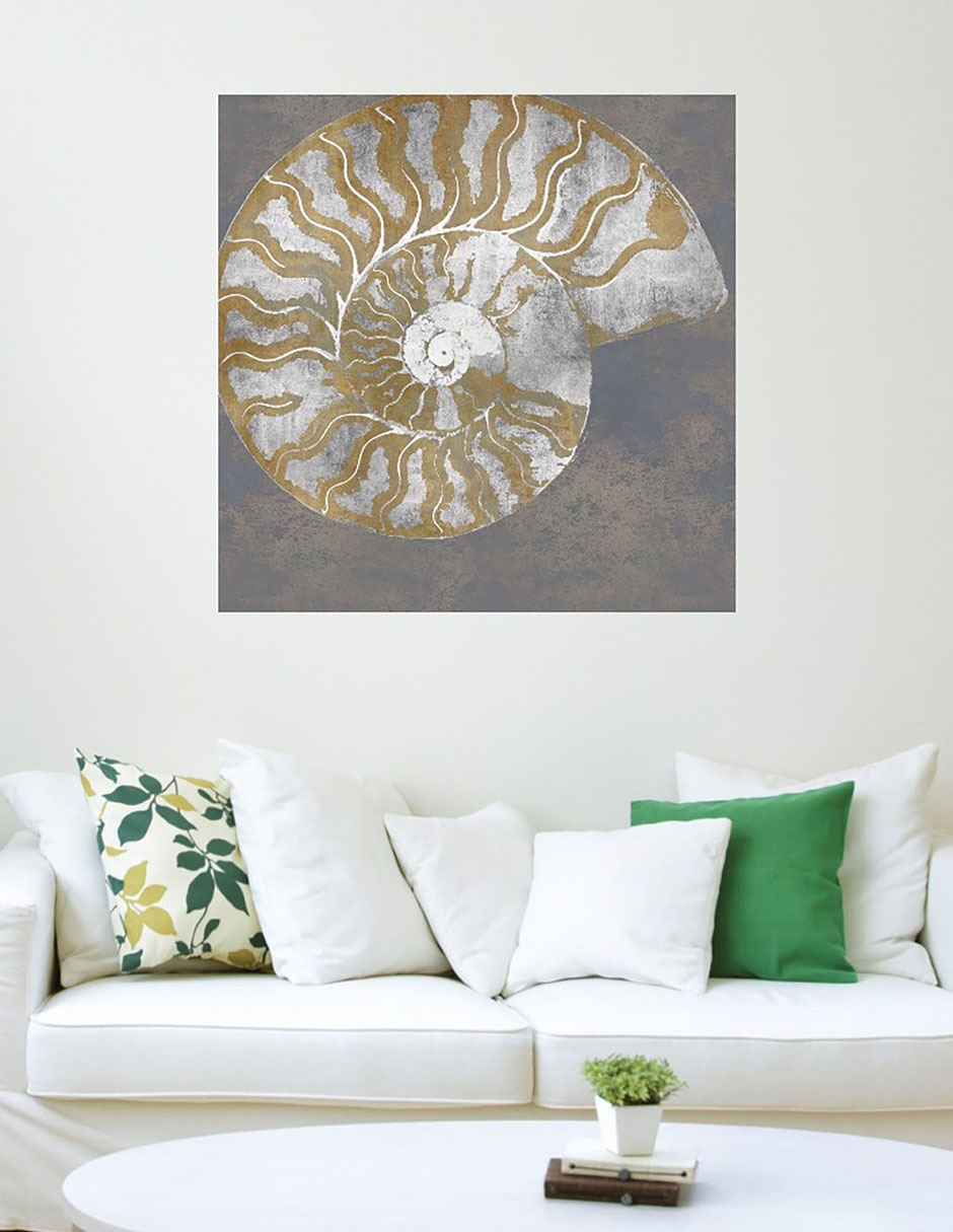 Cuadro decorativo Nautilo I técnica mixta Animales Marinos 5