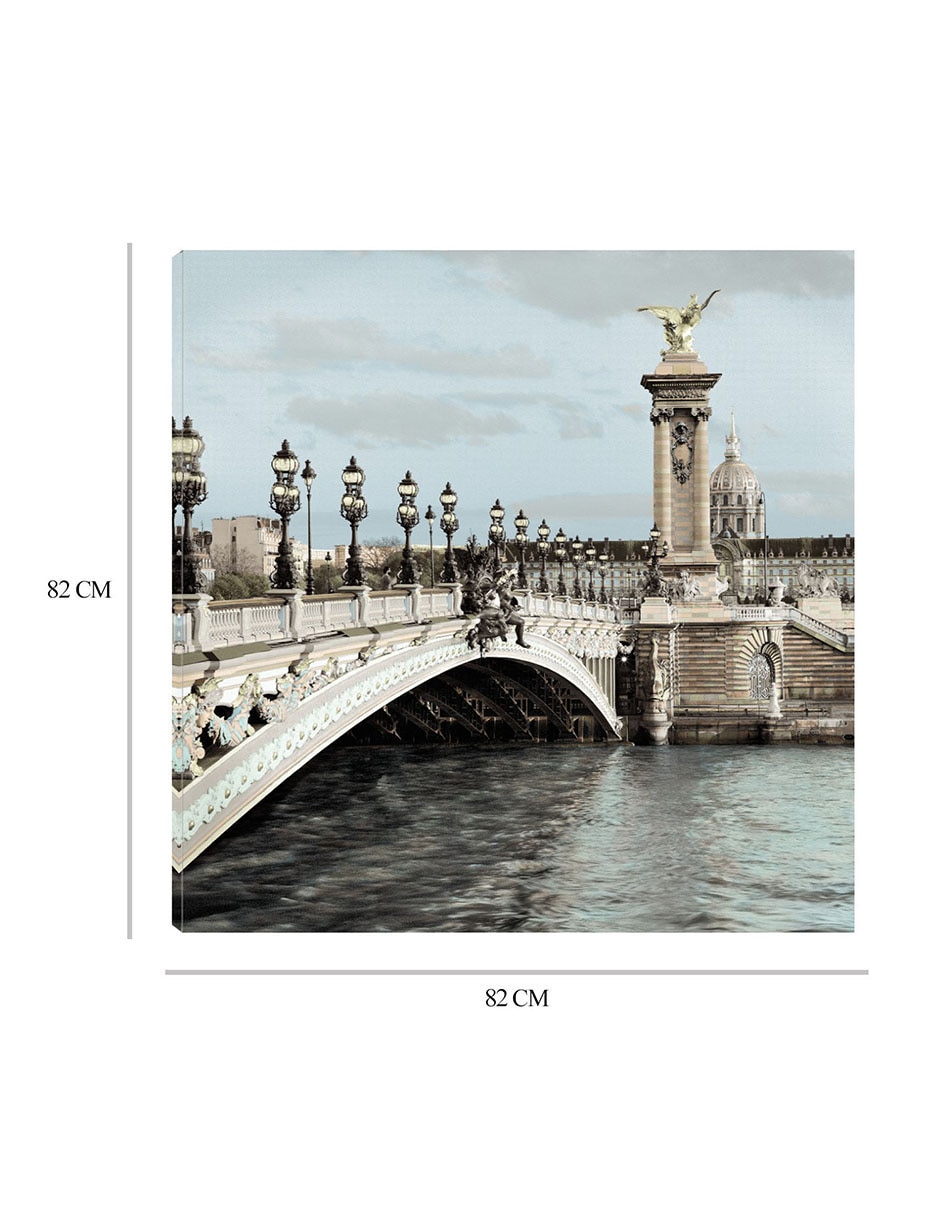 Cuadro decorativo París #12 técnica mixta Puentes 2