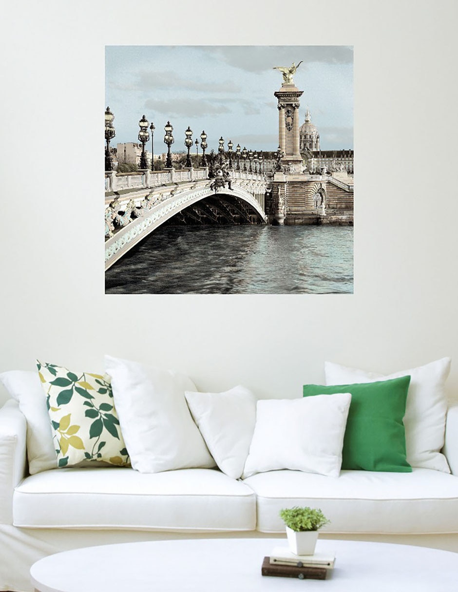 Cuadro decorativo París #12 técnica mixta Puentes 5