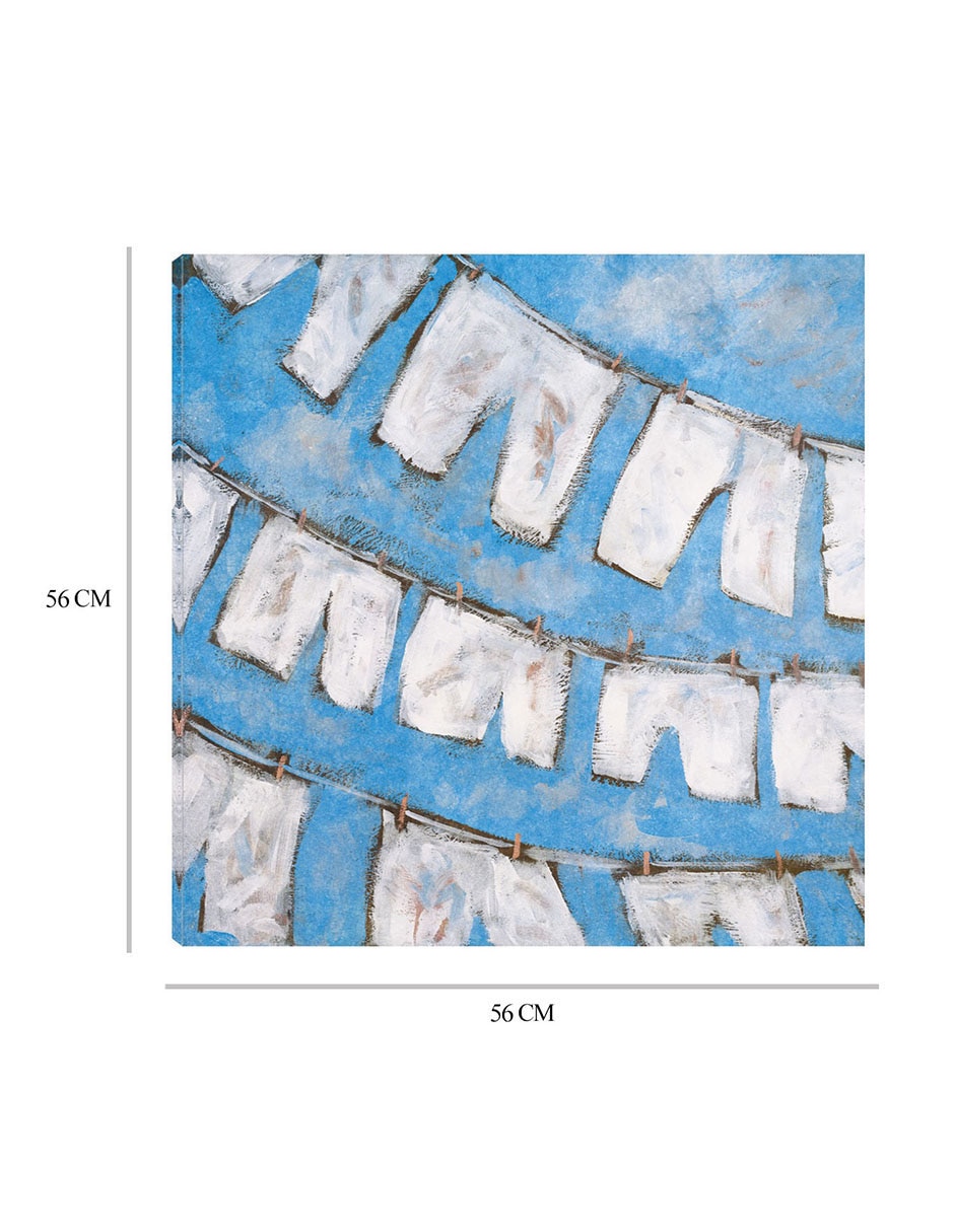 Cuadro decorativo Lino seco I técnica mixta Divertido 2