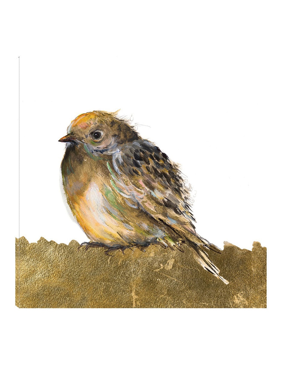 Cuadro decorativo Pájaro de oro técnica mixta Aves Silvestres