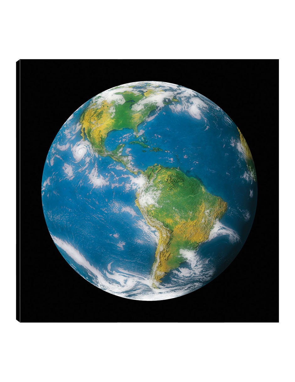 Cuadro decorativo Globo terráqueo II técnica mixta Globo Terráqueo