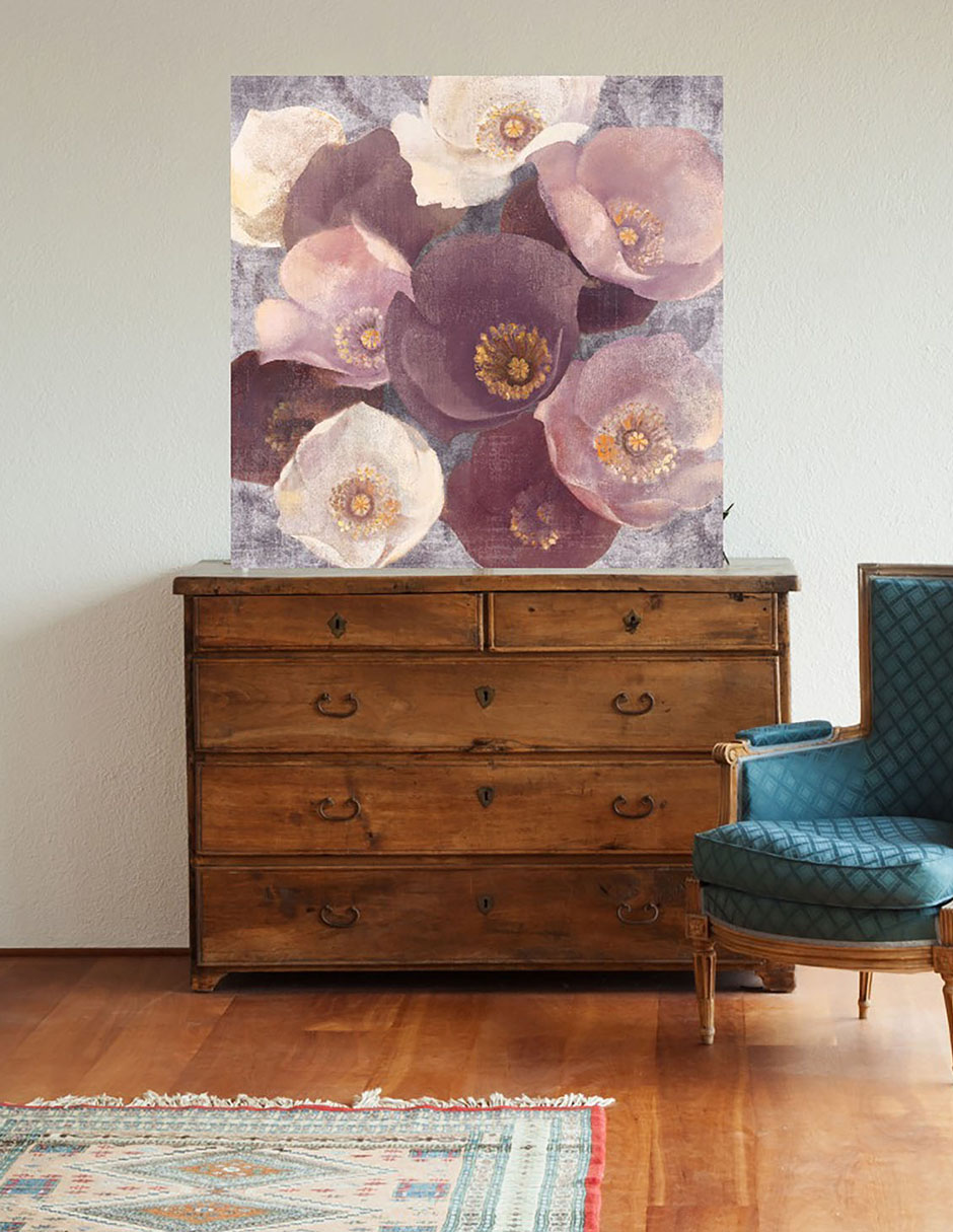 Cuadro decorativo Flores ciruelas técnica mixta Floración 4