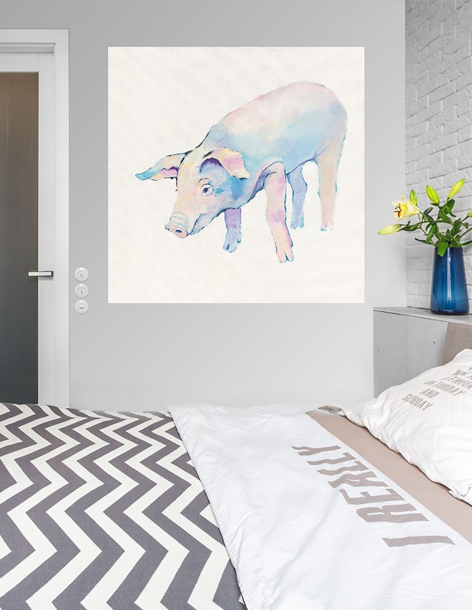 Cuadro decorativo Horacio técnica mixta Animales Domésticos 5
