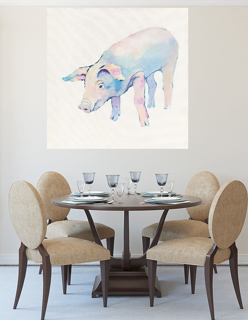 Cuadro decorativo Horacio técnica mixta Animales Domésticos 6