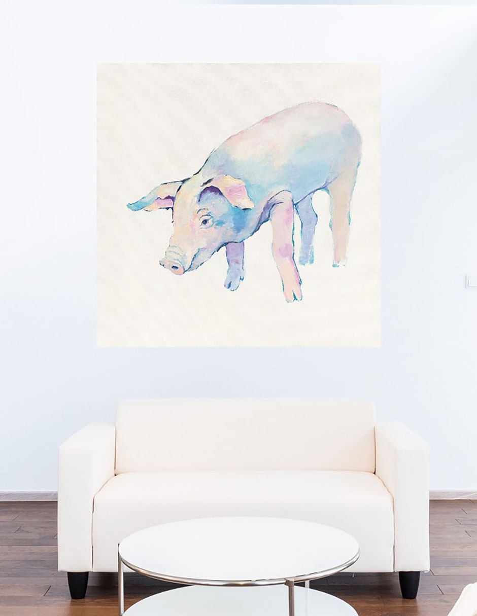 Cuadro decorativo Horacio técnica mixta Animales Domésticos 7