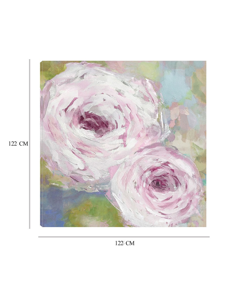 Cuadro decorativo Neblina floral técnica mixta Floración