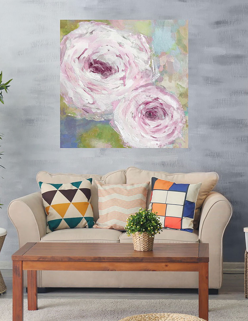 Cuadro decorativo Neblina floral técnica mixta Floración 4