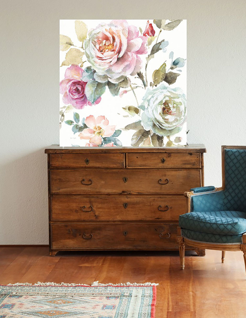 Cuadro decorativo Hermoso romance V técnica mixta Arreglo Floral 4