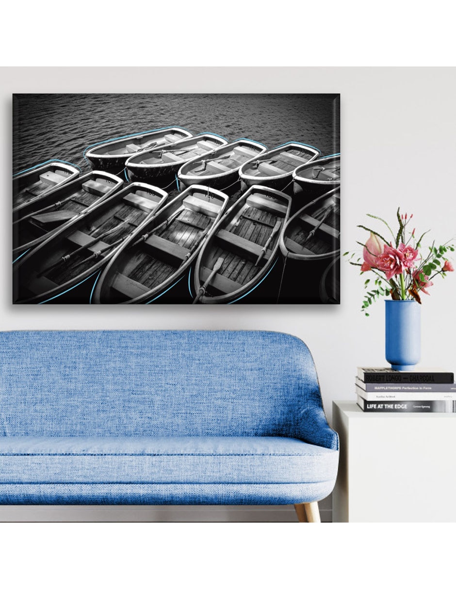 Cuadro decorativo Botes con detalles 2