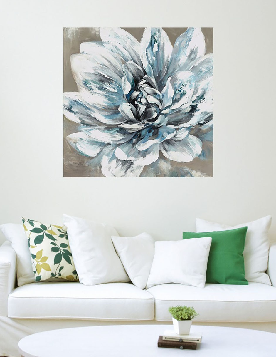 Cuadro decorativo Primavera plateada IV técnica mixta Floración 6